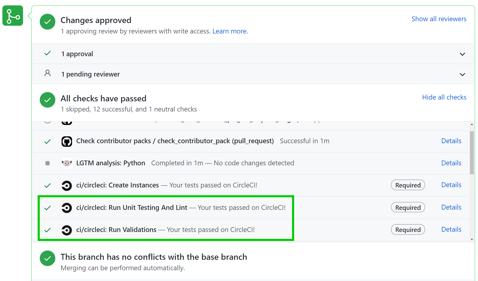 Build Status Green